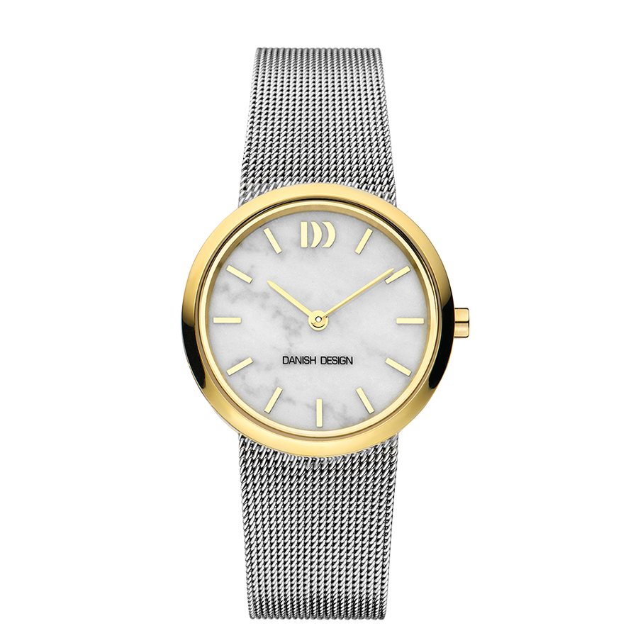 Rome Two-Tone White Marble