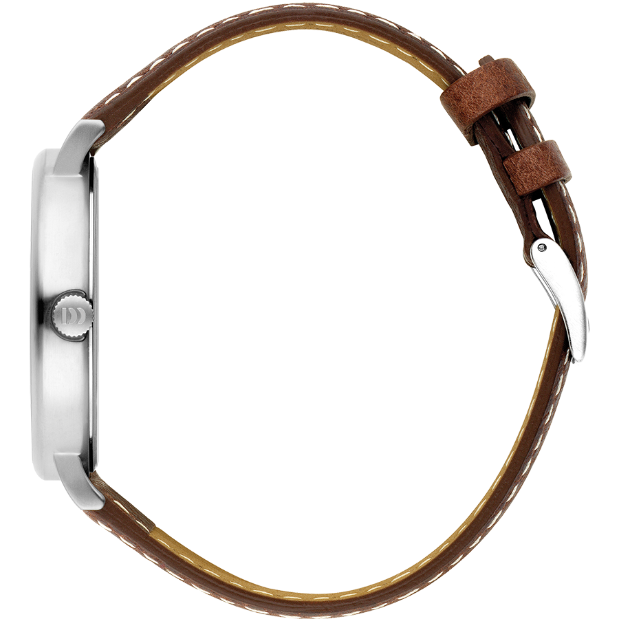 Hong Kong Day/Date Silver Blue