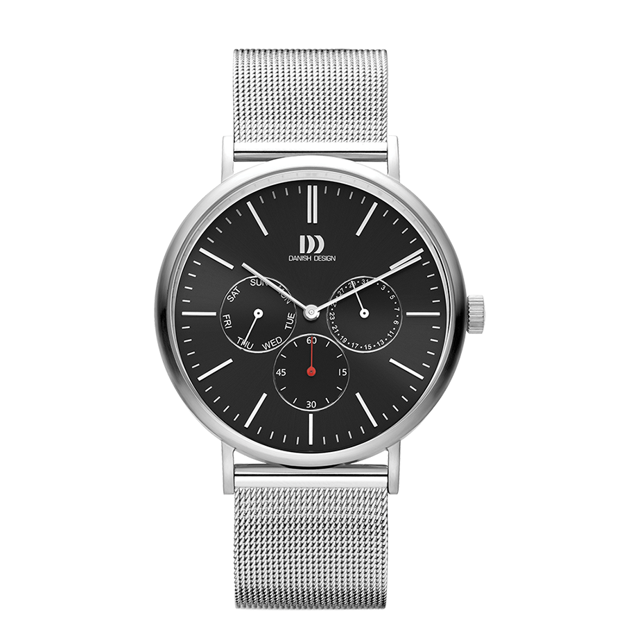 Hong Kong Day/Date Black Mesh