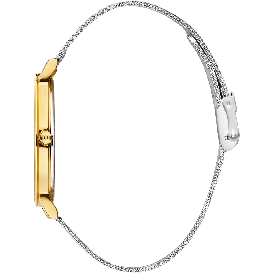 London Silver Two-Tone Large Mesh