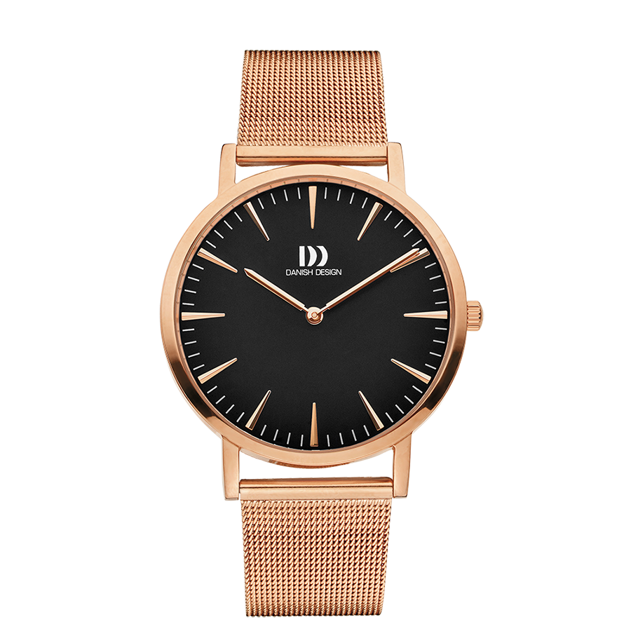 London Black Rosegold Large Mesh