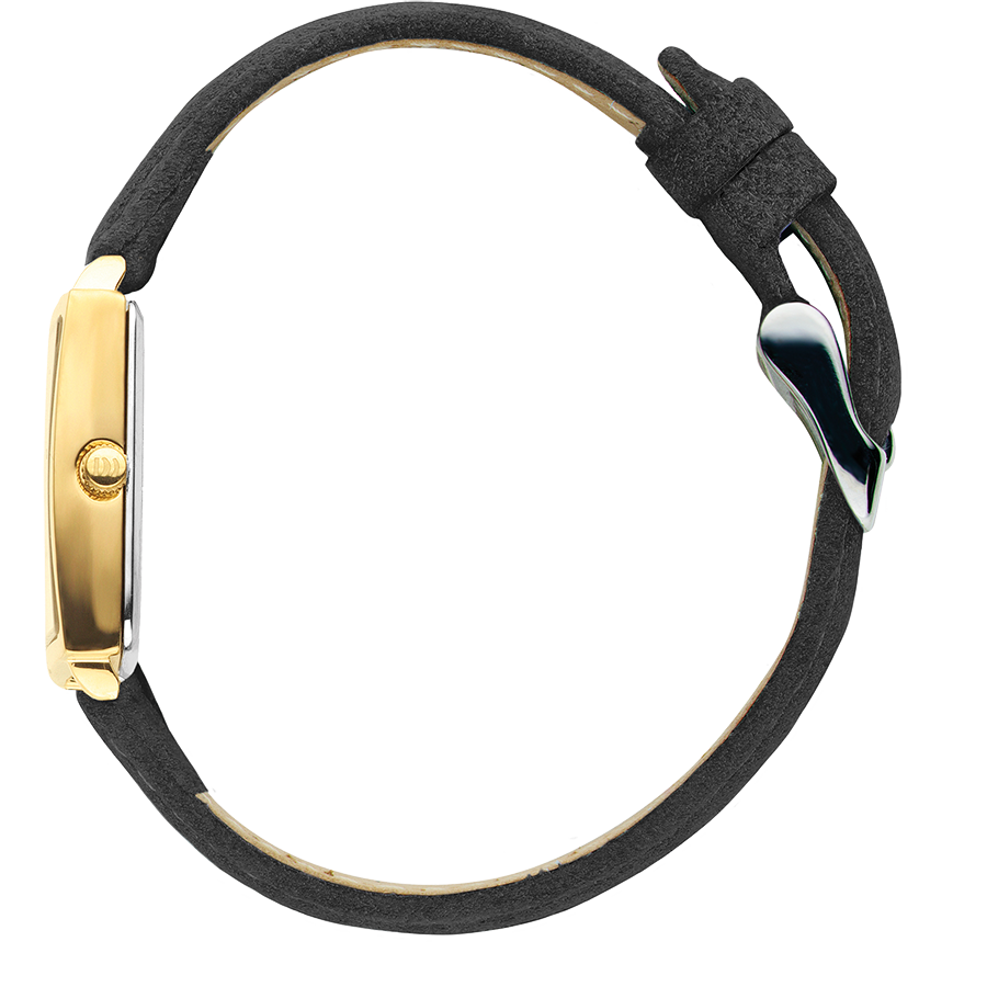 Miami Gold Black Suede