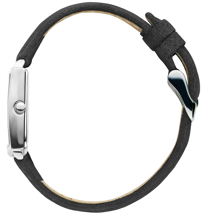 Miami Silver Black Suede