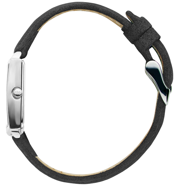 Miami Silver Black Suede