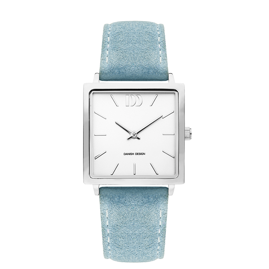 Miami Silver Light Blue Suede