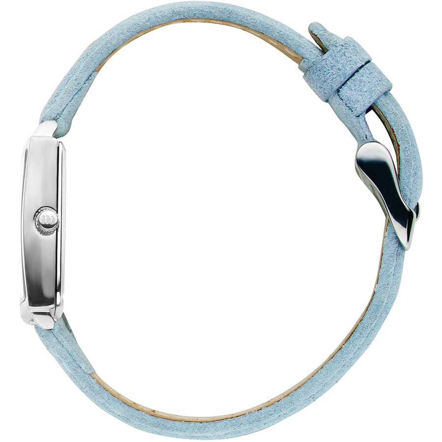 Miami Silver Light Blue Suede