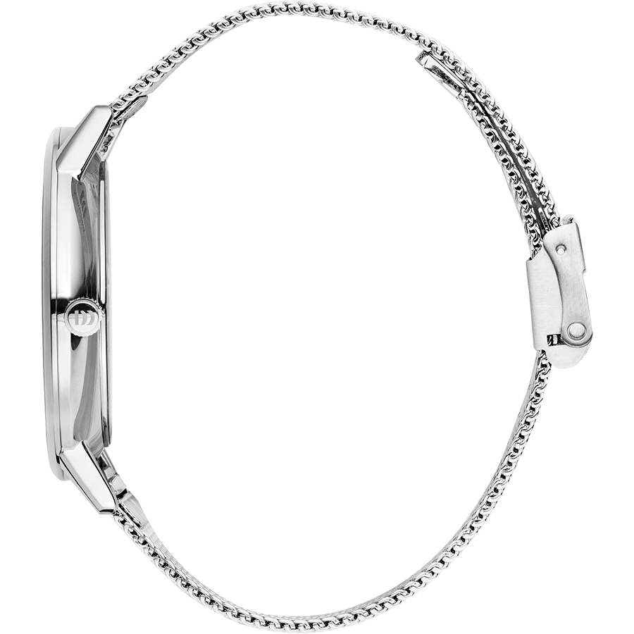 Akilia Day/Date Silver Mesh