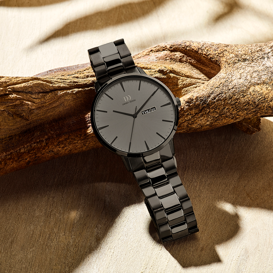 Akilia Day/Date All Grey Link