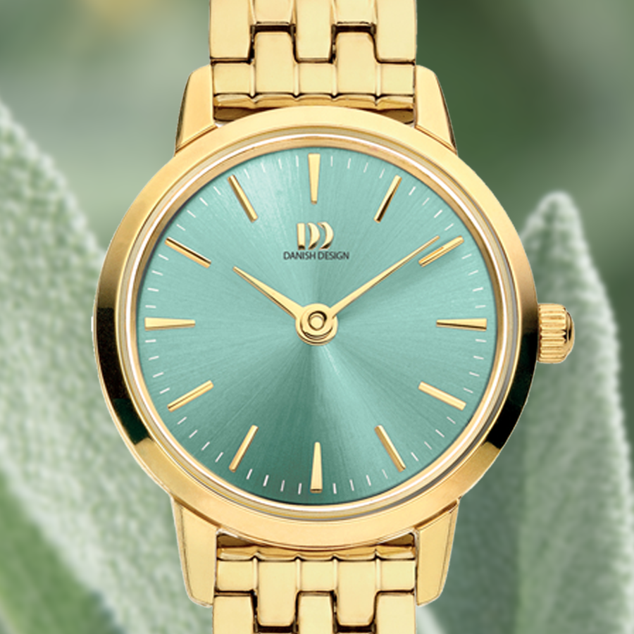 Akilia Mini Link Gold Sage Green