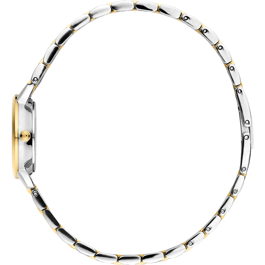Akilia Mini Link Two-Tone Gold Green
