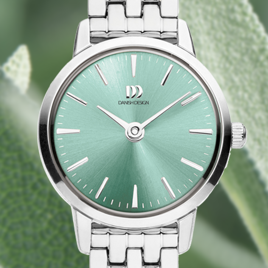 Akilia Mini Link Silver Sage Green