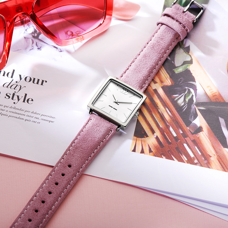 Miami Silver Pink Suede