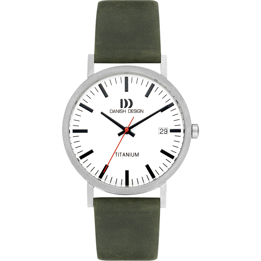 Rhine White Green Date Large men s watch classic design
