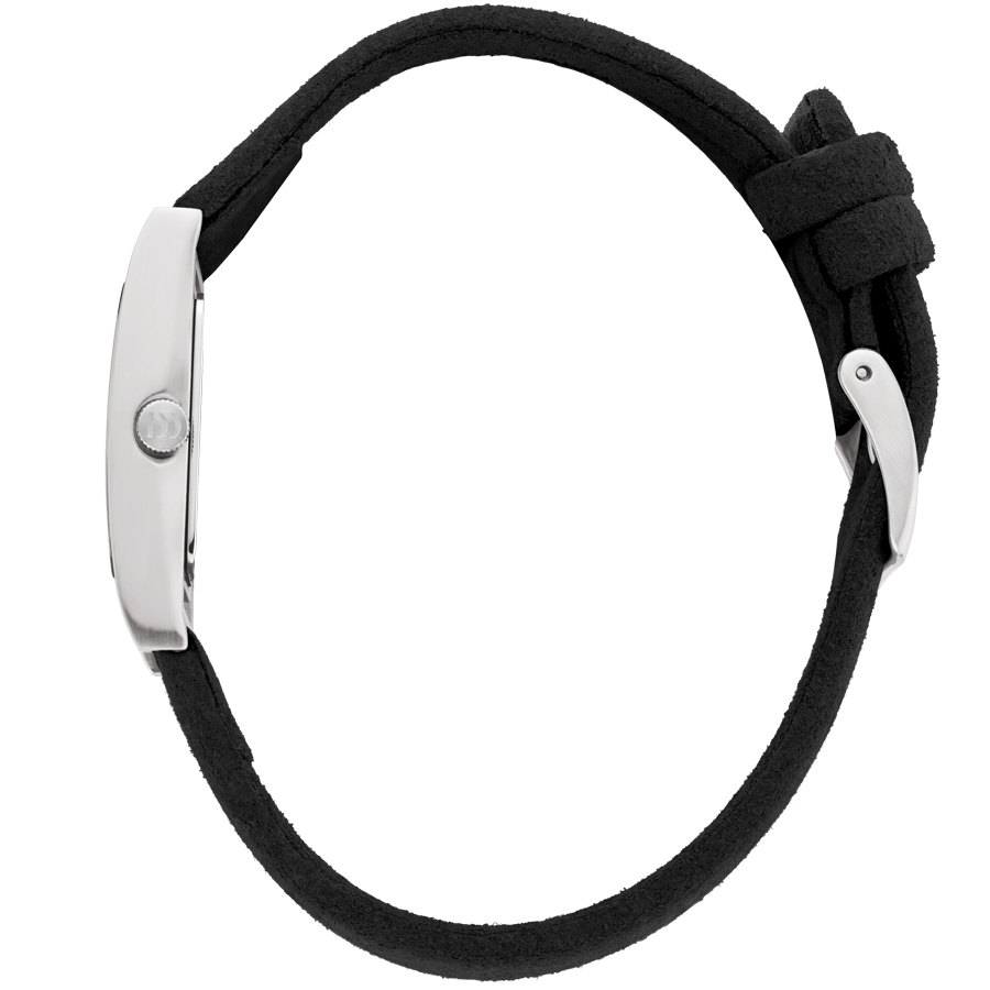Pico² Black Danish Design vegan watch with black microfiber